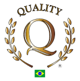 selo qualidade e bandeirinha do Brasil